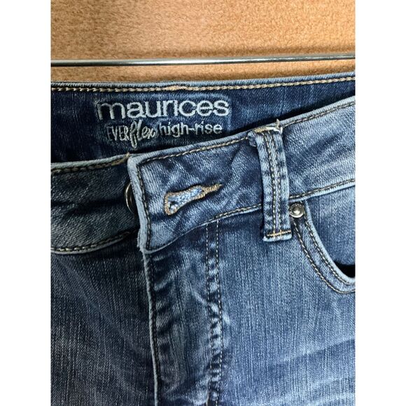 Maurices Everflex High Rise Dark Wash Denim Skinny Jeans Size 8 Regular - Picture 2 of 7